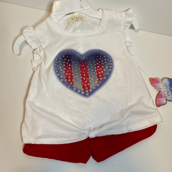 Btween top & shorts set NWT! Size 7
